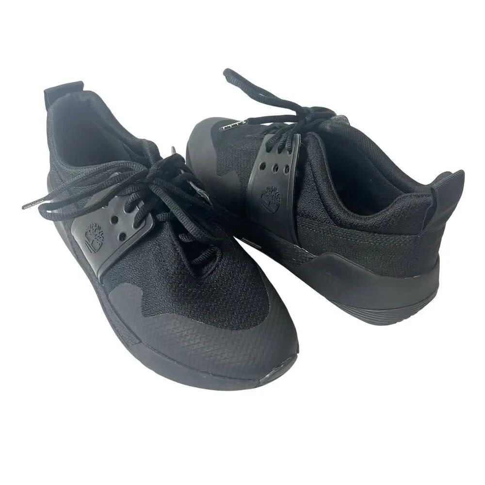 Timberland A1RY3 Shoes Womens Size 7.5 W Black Synthetic Lace Up Low Top Sneaker